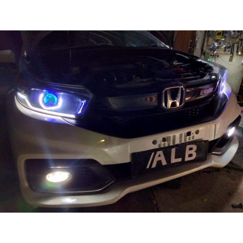 lampu projie biled Honda Brio.mobilio facelift custom fullset