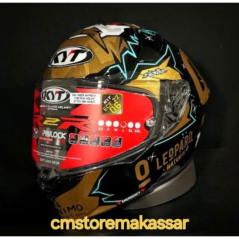 Helm KYT R2R Pro Full Face Jaume Masia Winner Moto3 World Champion 2024 Special Edition SNI DOT ECE 