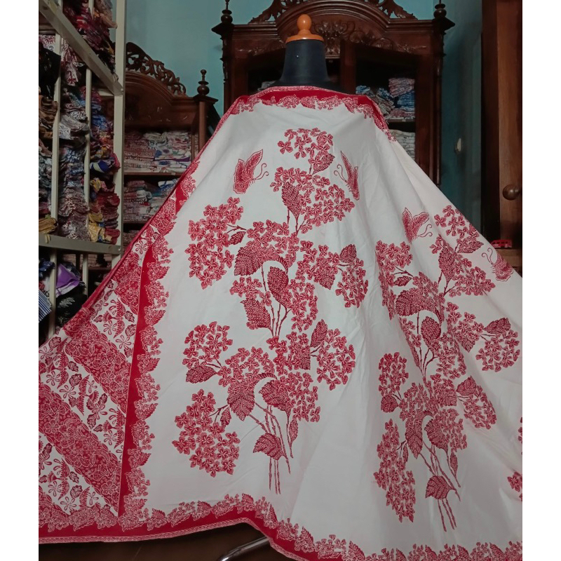 PREMIUM SERIAN MERAH PUTIH KAIN BATIK KOMBINASI TULIS MERAH PUTIH/ BAHAN KATUN PRIMIS HALUS/ ASLI BA