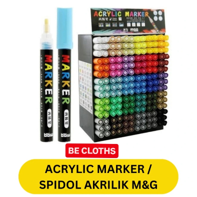 

M&G Acrylic Marker / Spidol Akrilik 30 Pilihan Warna Marker Multifungsi Segala Semua Permukaan Paint