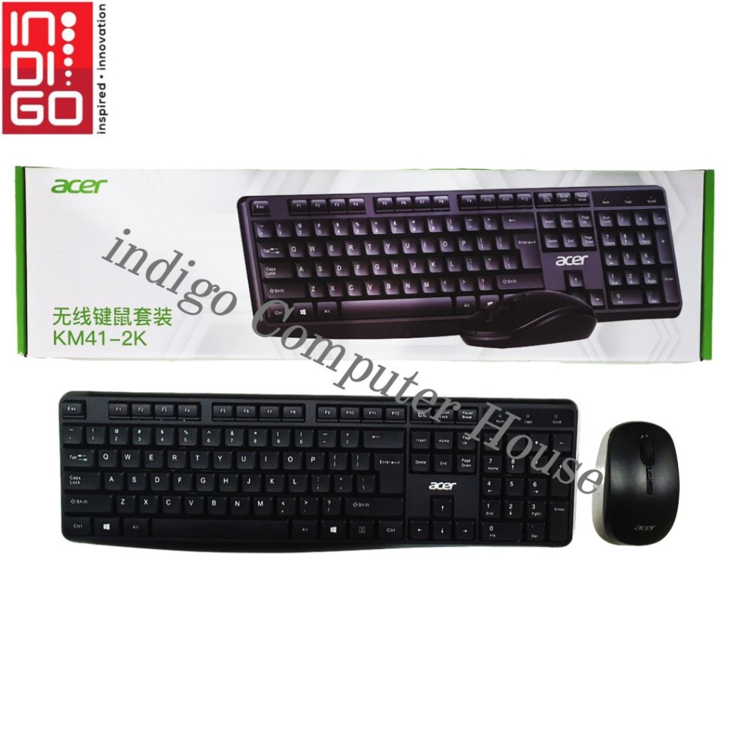 KEYBOARD MOUSE WIRELESS ACER KM41-2K (ORIGINAL) / Keyboard + Mouse Wireless Acer KM41-2K Original