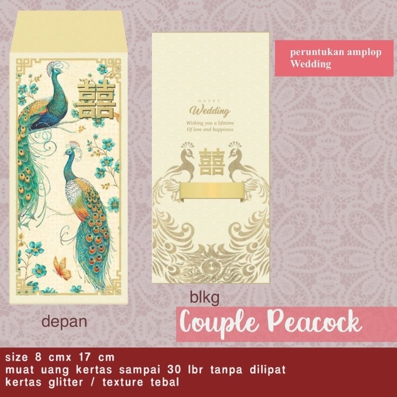 

Amplop angpao wedding special (free custom nama ( harga untuk 1pack isi 8 pcs)