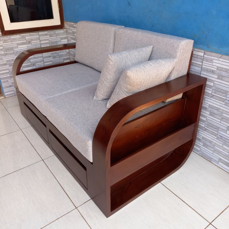 sofa aesthetic sofa tv minimalis sofa tamu kayu jati tua