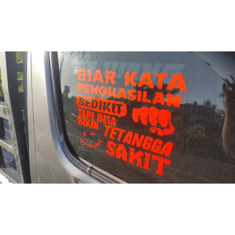 stiker kaca pintu mobil keren