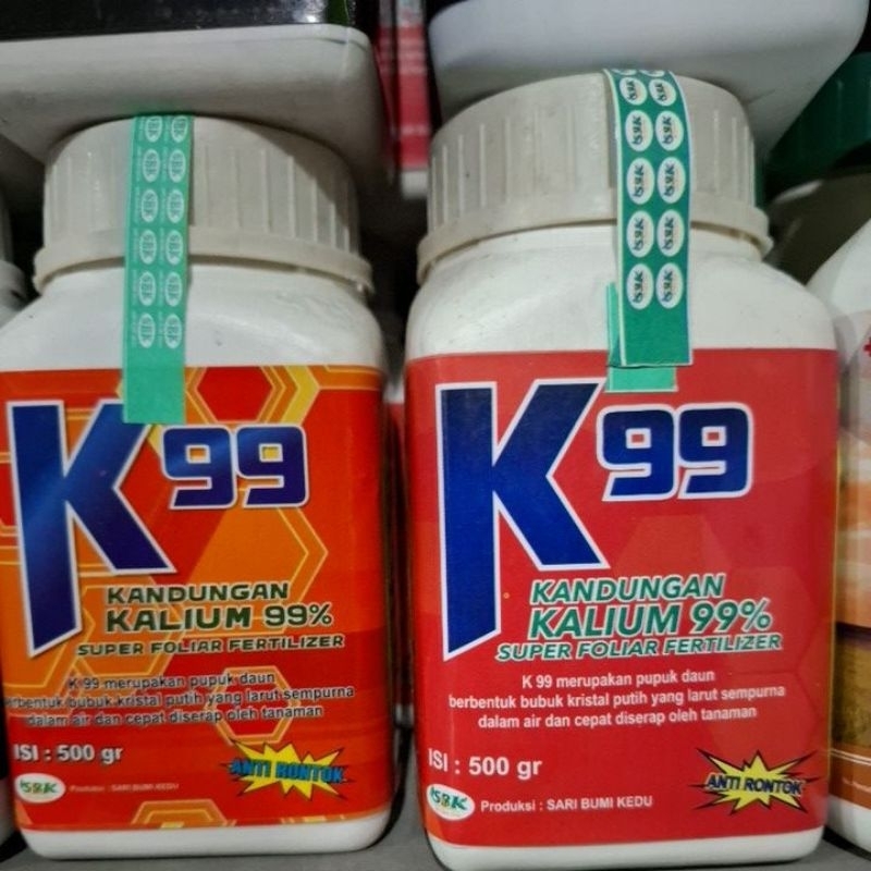 K99 mengandung Kalium Murni 99% untuk perkembangan dan pembuahan