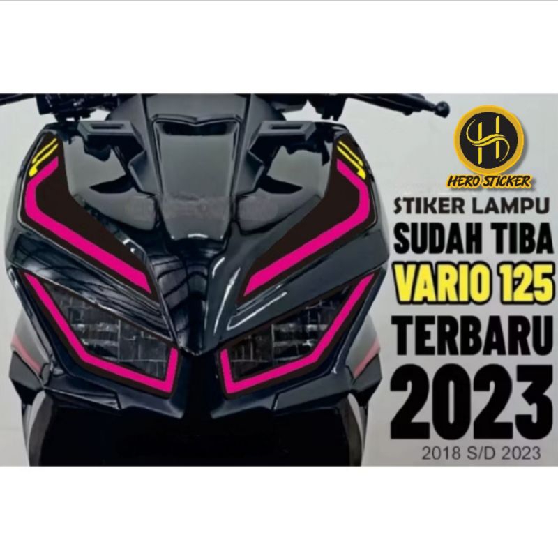 Stiker lampu alis vario new 125 | stiker lampu Eyes vario new 150 | stiker variasi lampu vario new 1