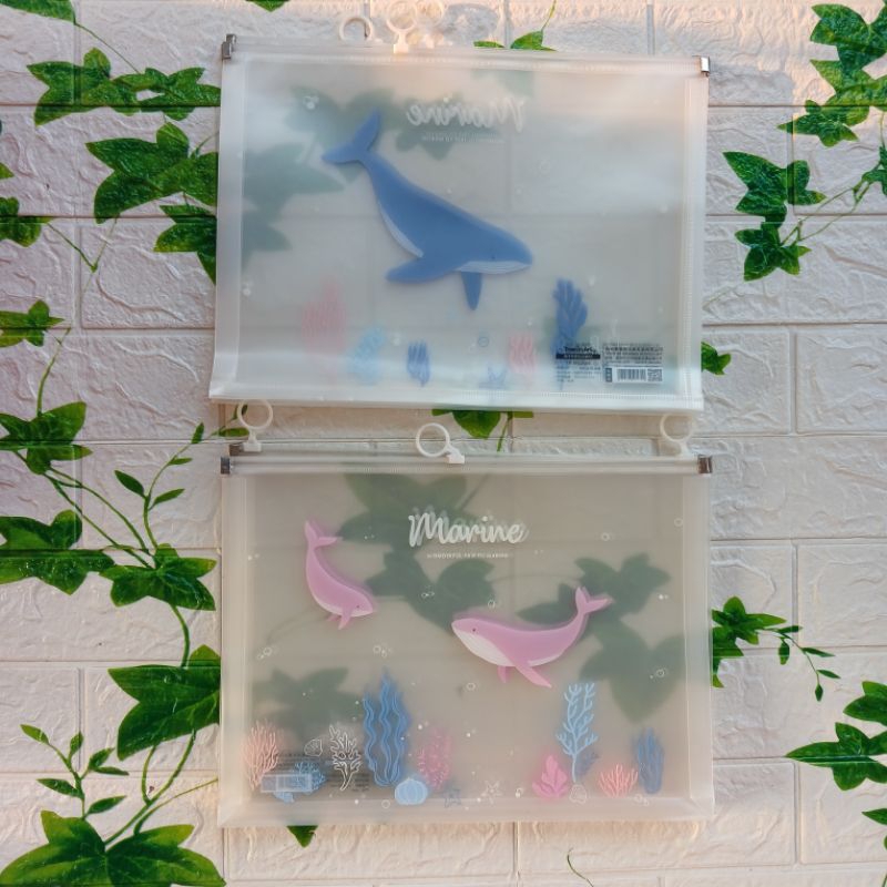 

Treein Art Zip Pocket TR-BF12584 Zipper Clear File Wadah Transparan A4