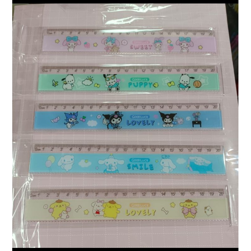 

penggaris 20 cm motif Sanrio satuan