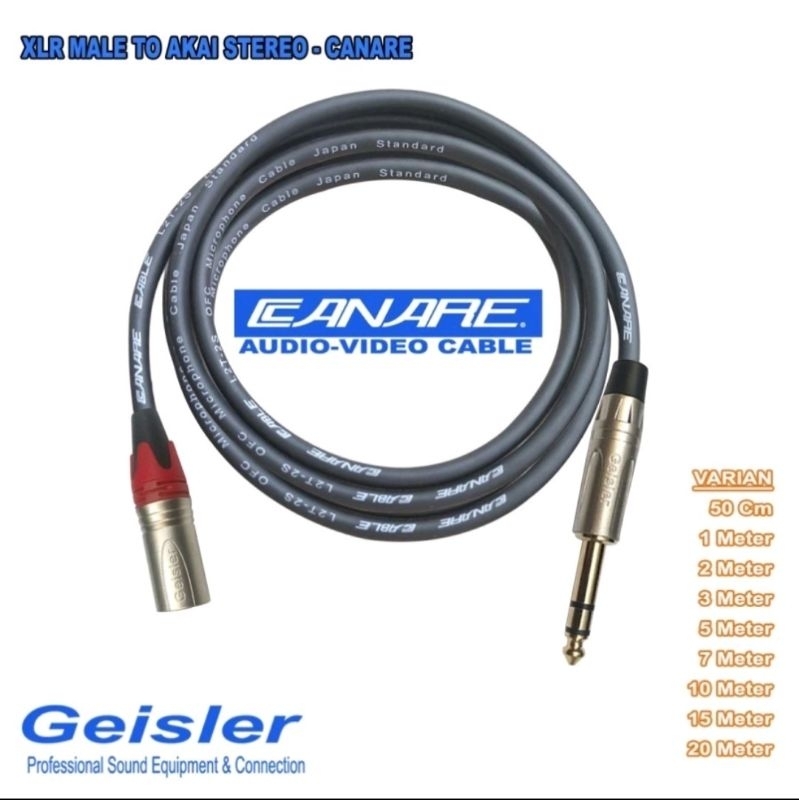 Kabel Audio XLR Male To Akai stereo