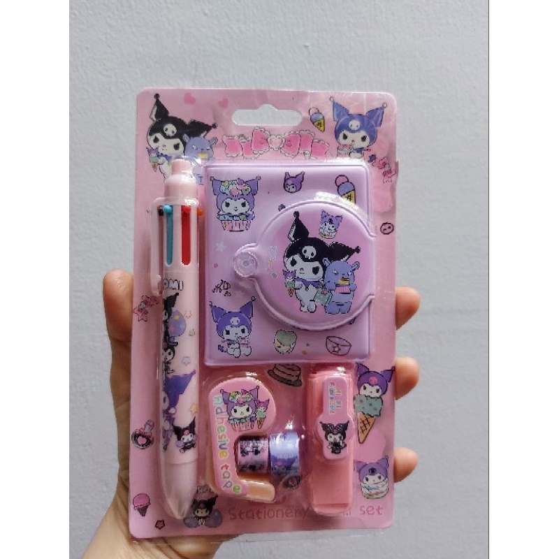 

pulpen warna/note book/tape roll/stabilo mini