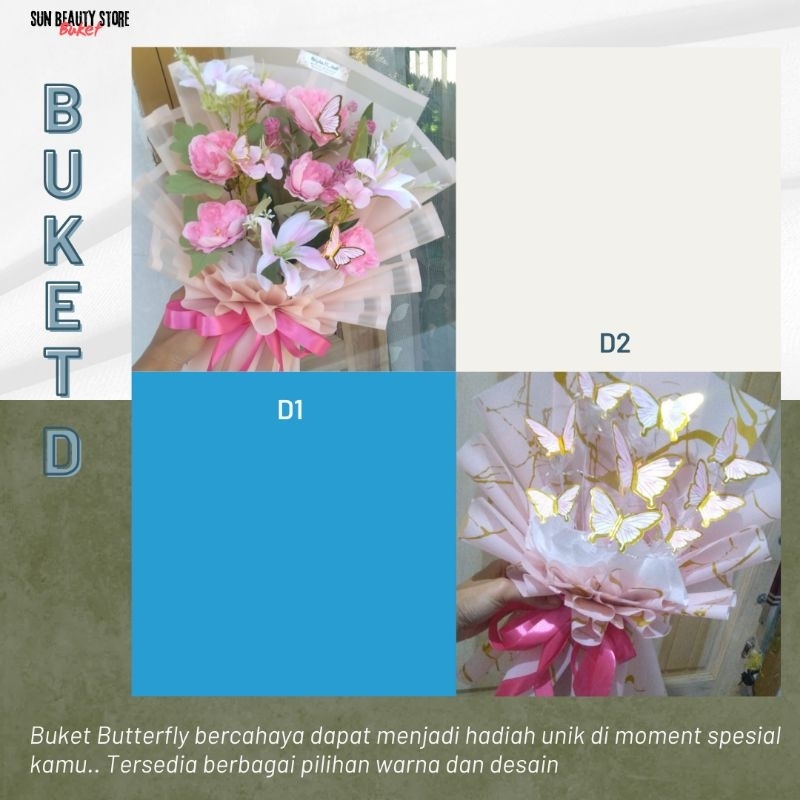 

Buket Butterfly (Kupu-kupu) LED | Buket Aestetik | Buket untuk Sempro/Semhas