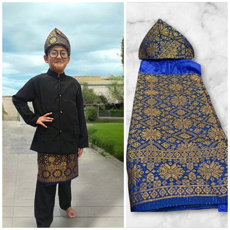 Baju Adat Riau Anak / Baju Riau Anak / Baju Adat Melayu Anak Laki / Baju Melayu Anak Laki / Baju Ada
