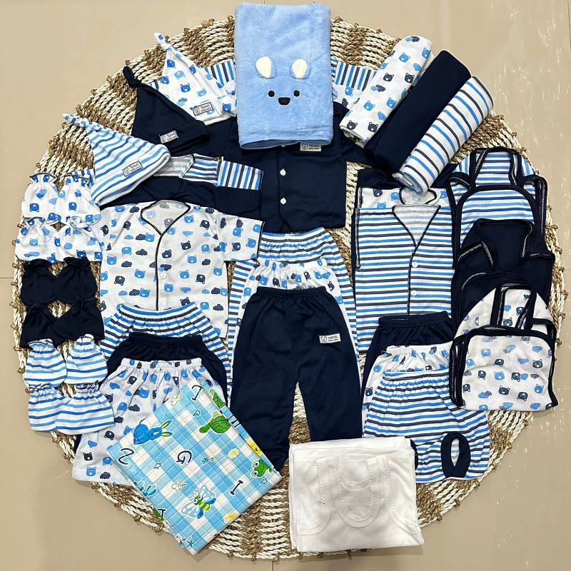 paket brojol navy novel perlengkapan bayi baru lahir paket komplit (SNI) paket 24pcs 39pcs 42pcs 43p