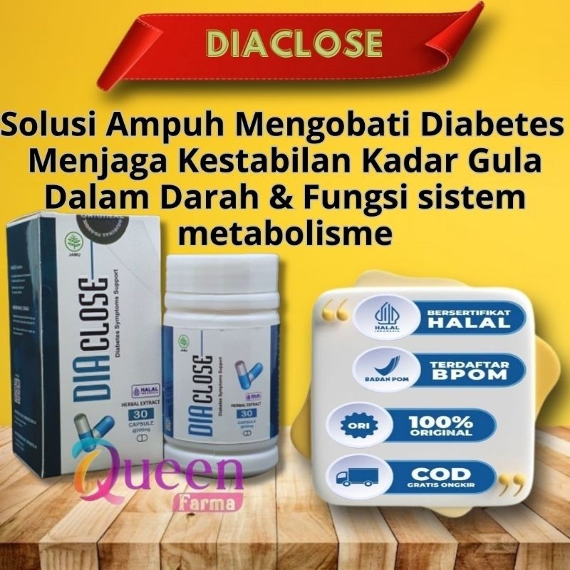 Diaclose Asli – Herbal Alami untuk Darah Tinggi, Kolesterol, Gula Darah & Diabetes