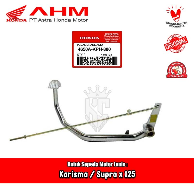 Pedal Pijakan Rem Honda Karisma Supra x 125 Karbu Fi 2007 Original AHM 4650A-KPH-880