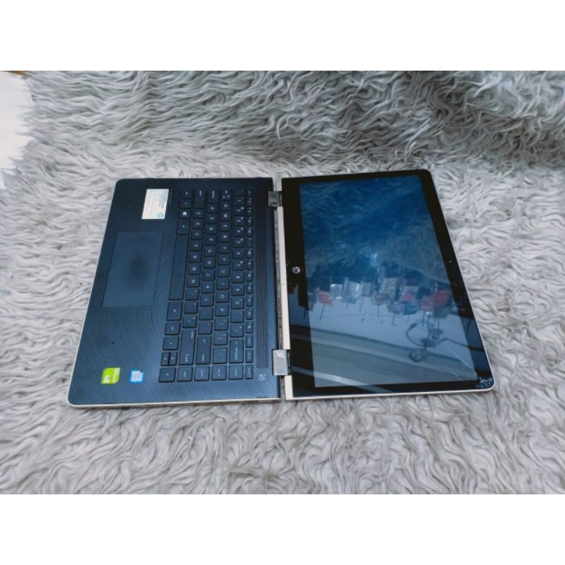 hp pavilion x360 model 14-ba002TX core i3-7100U Ram 4GB hdd 500GB vga nvidia 940mx seri gaming