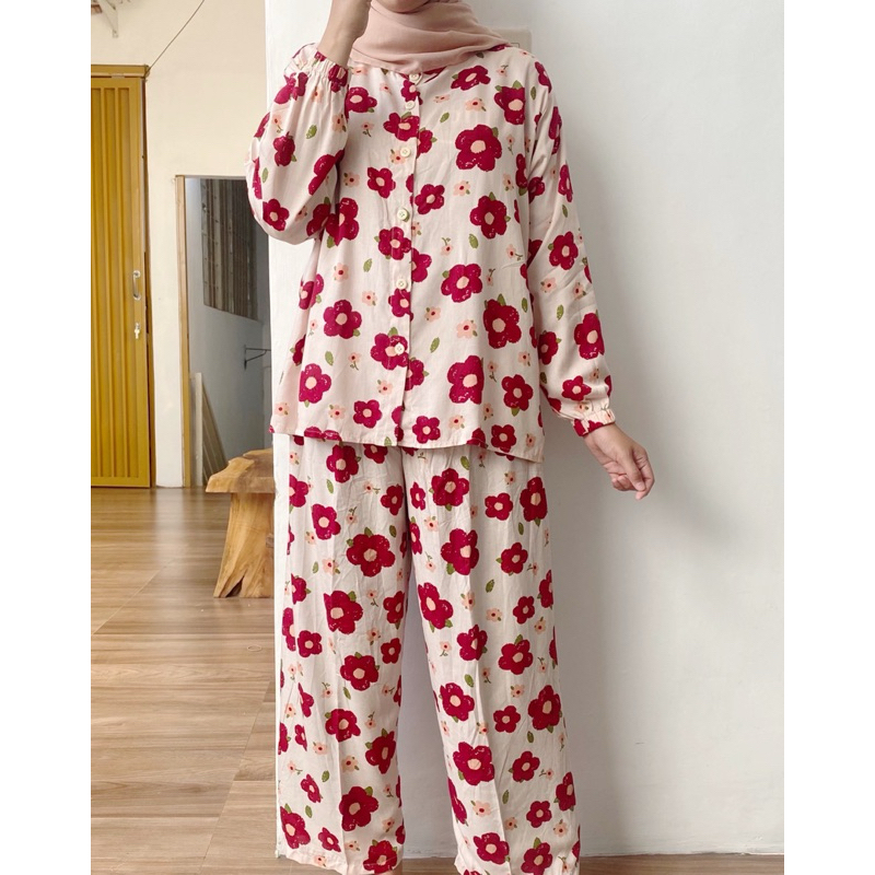 one set rayon / setelan kekinian /setelan rayon / setelan rayon / setelan wanita