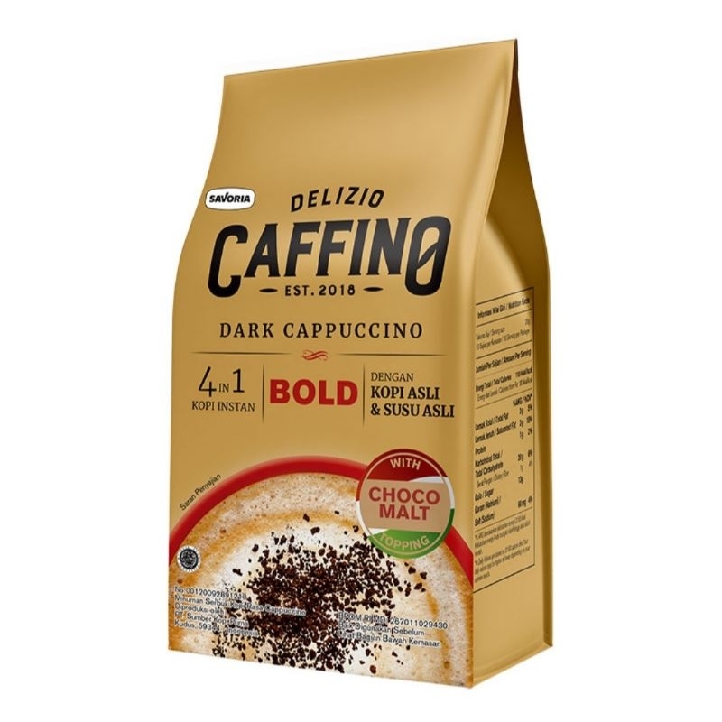 

CAFFINO Kopi Instan 4 in 1 Dark Cappuccino 6 x 25 g