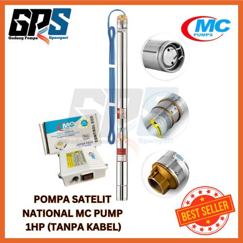 [POMPA SATELIT] MC PUMP 3IN 1HP (TANPA KABEL)