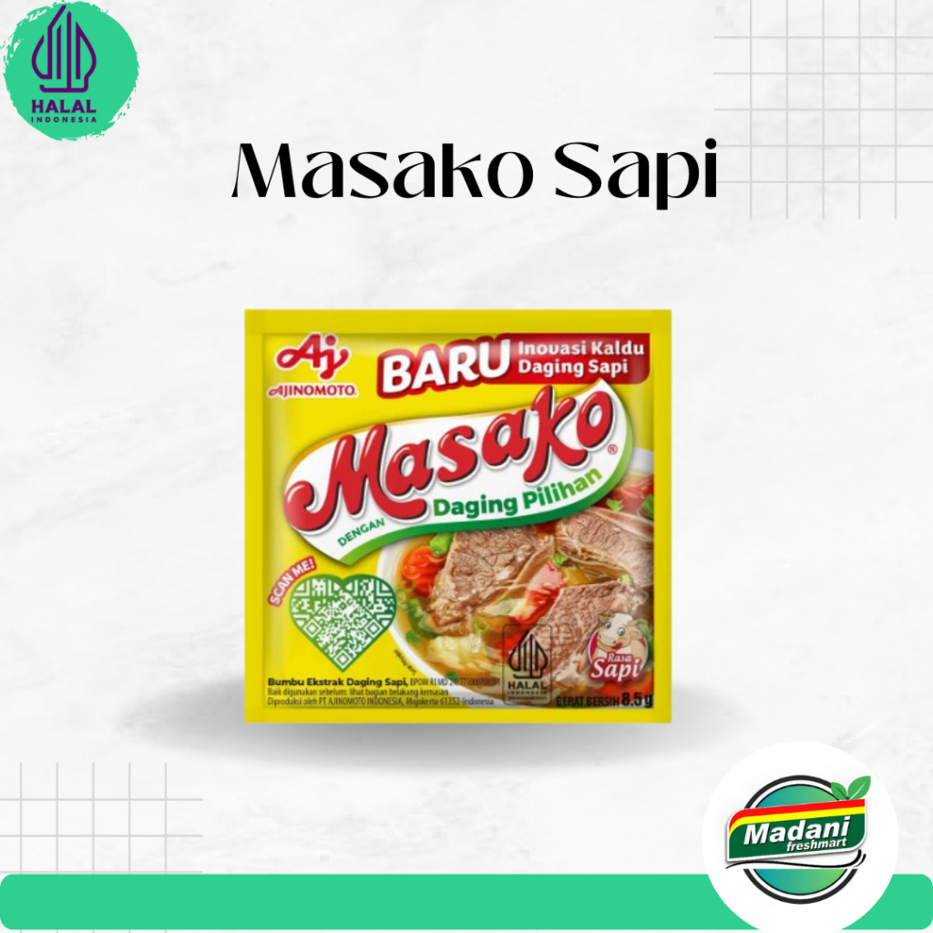 

Masako Sapi / Bumbu Ekstrak Daging Sapi 2 Sachet (Bumbu Dapur)