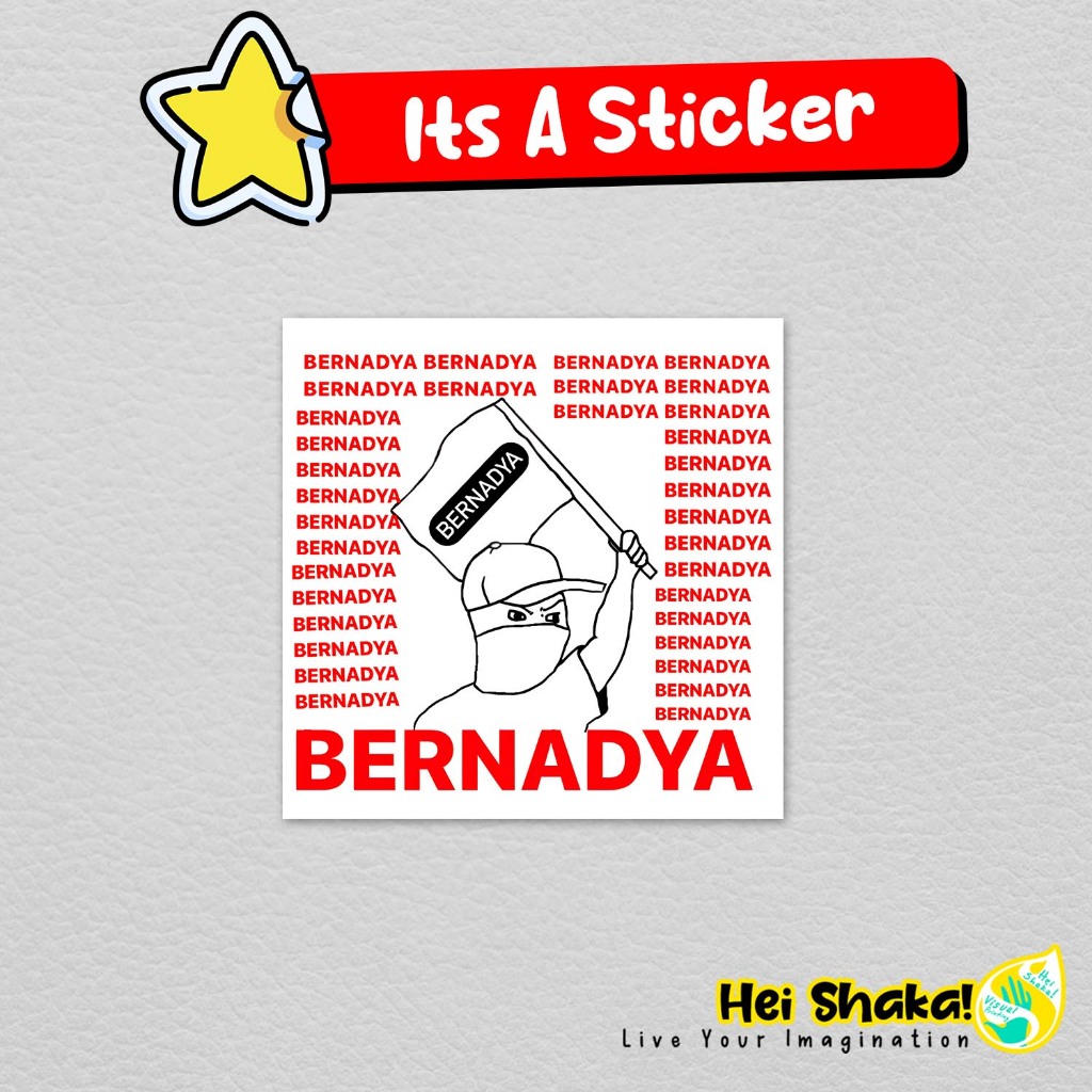 

Stiker Bernadya Support Flag Sticker Vinyl Musik Bahan Anti Air