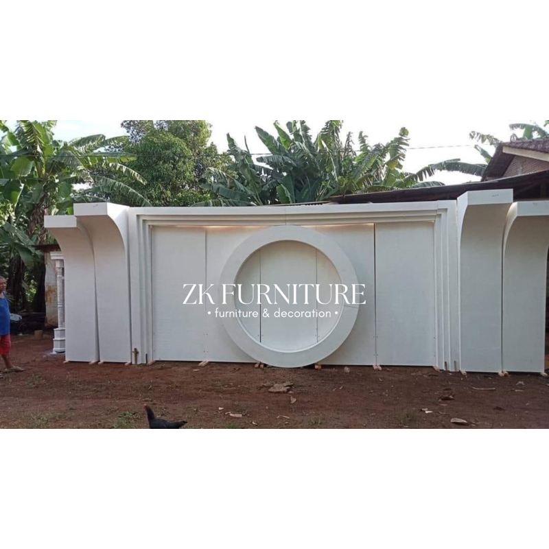 Backdrop pelaminan triplek / pelaminan backdrop triplek / dekorasi wedding backdrop