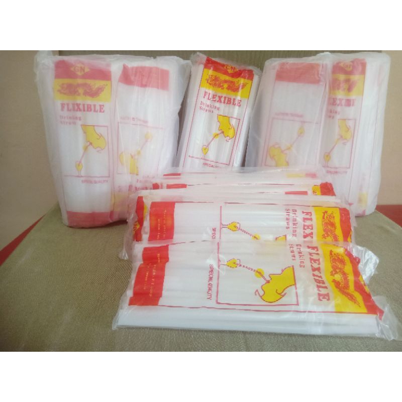 SEDOTAN FLEKSIBLE / SEDOTAN BENGKOK / SEDOTAN TEKUK / PIPET BENGKOK / SEDOTAN JUICE / SEDOTAN PLASTI