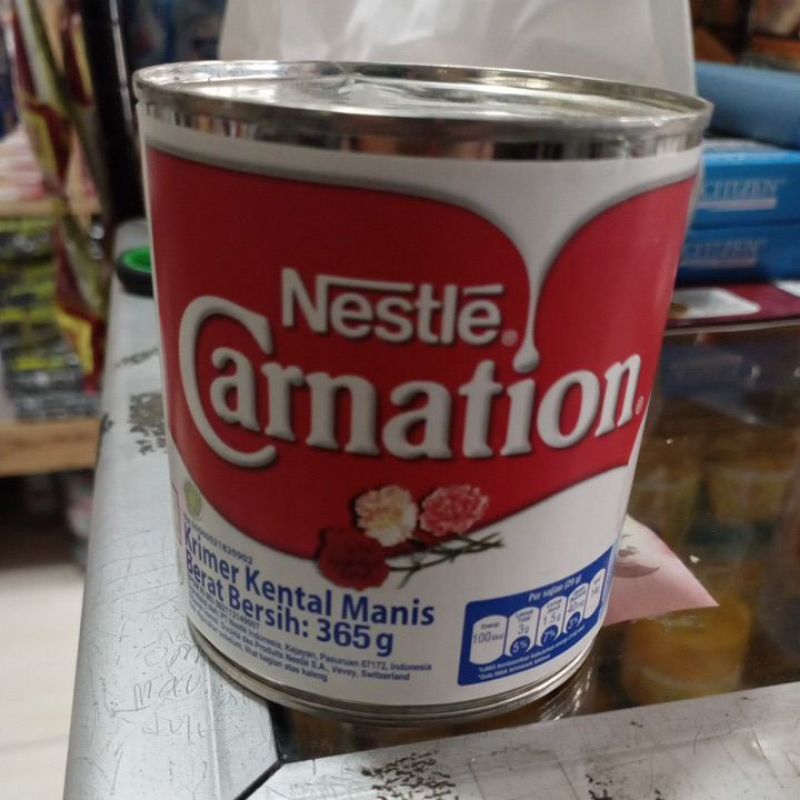 

SUSU KRIMER KENTAL MANIS CARNATION NESTLE 365 GRAM ALMIRA PLASTIK