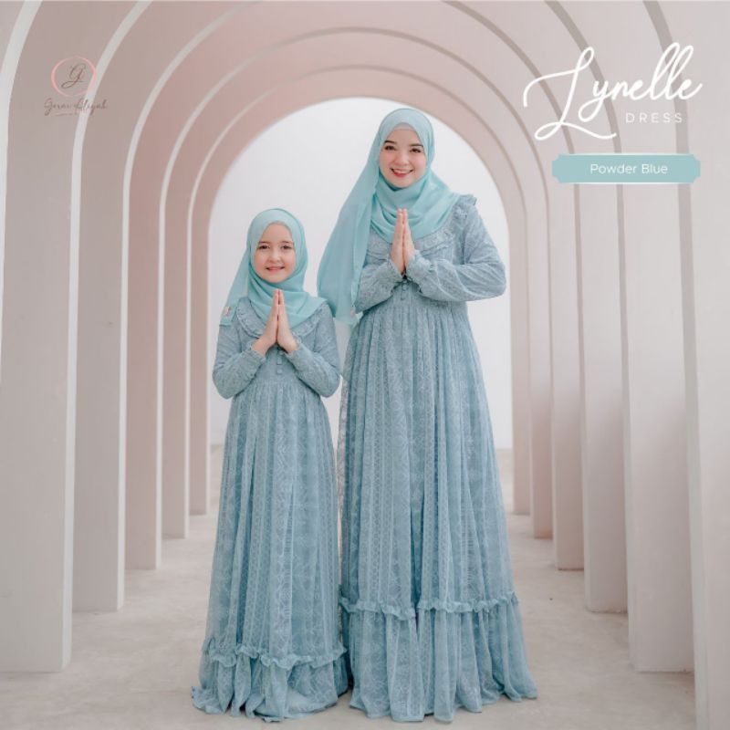 Lynelle gerai Aliyah gamis set pashmina