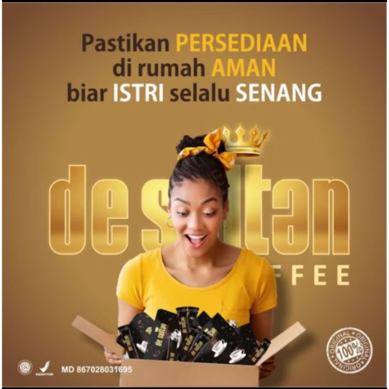 

De Sultan Coffe 1 box isi 10 pcs