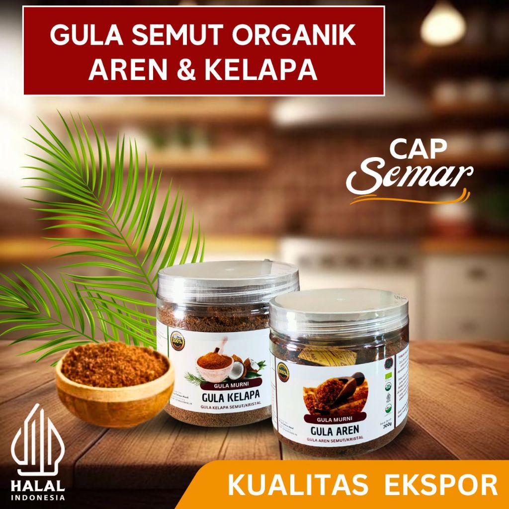 

Gula Kelapa & Aren Semut Bubuk ORGANIK 100% Asli Nira Murni - Kualitas Ekspor Gula Sehat