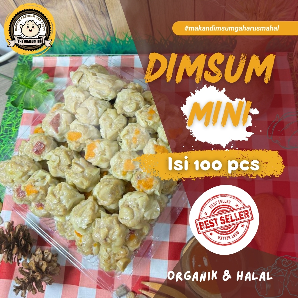 

Dimsum Ayam MINI isi 100 pcs Toping Mix Halal Gratis Saos Merah Menu Baru