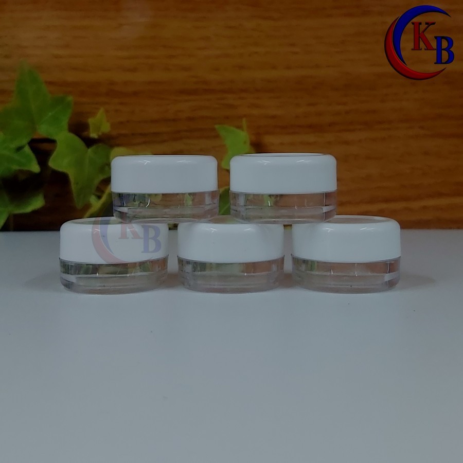 POT CREAM 5 GR PUTIH CLEAR / POT PS 5GR / POT KOSMETIK 5 GR
