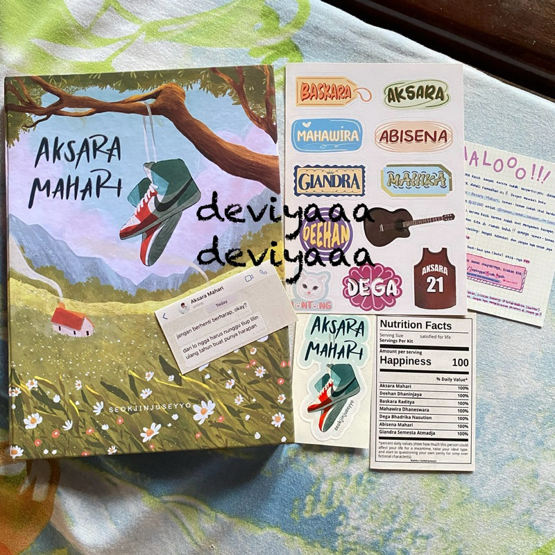 preloved novel mahika/aksara mahari by seokjinjusseyo