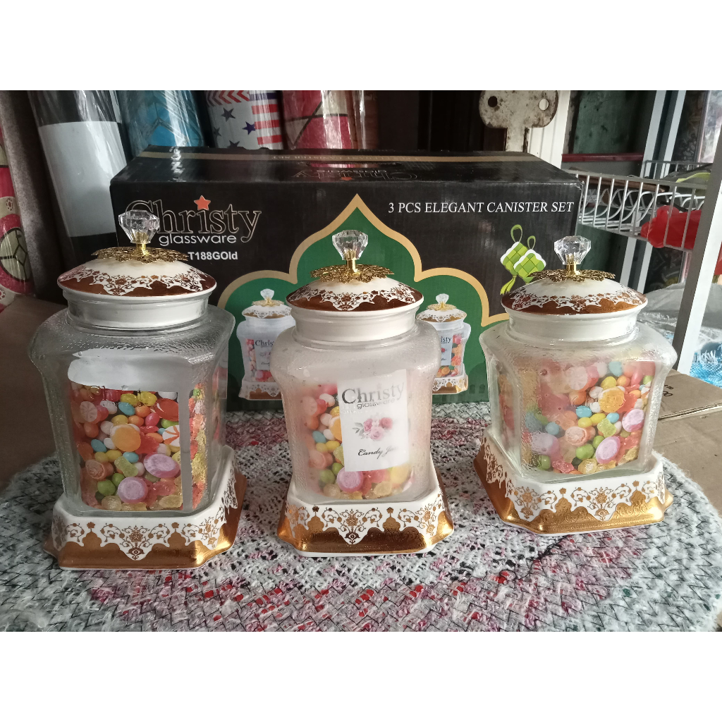Toples Set CHRISTY Glassware CH-T188 GOLD Elegan