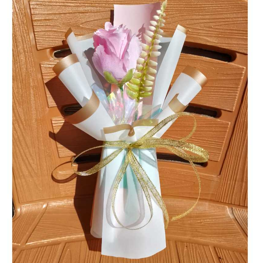 Single Rose - Buket Mawar Single Premium Buket cantik kado ulang tahun