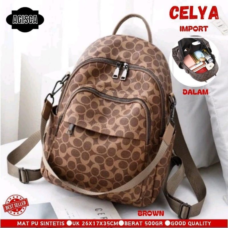 TAS GENDONG MOTIF IMPORT WANITA TAS GENDONG BAHAN SINTESIS CELYA