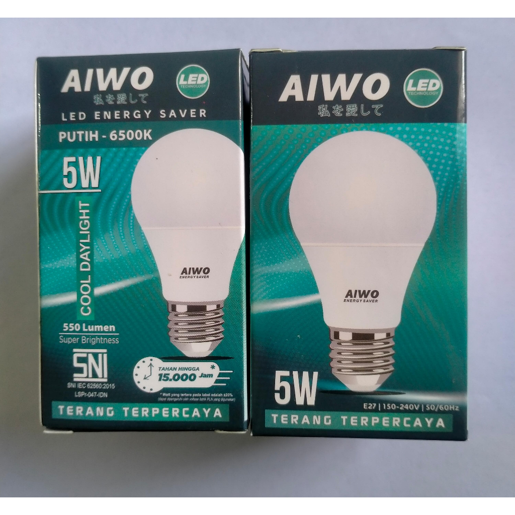 LAMPU LED 5 WATT PUTIH AIWO