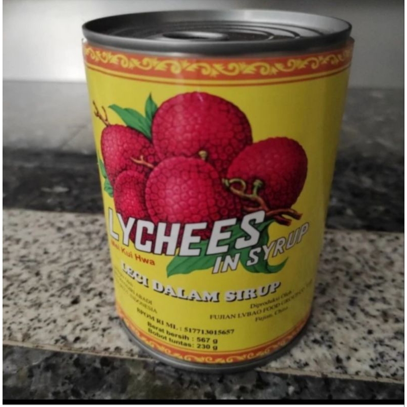 

lecy lychee lecy lychees kaleng mei kui hwa lyche in syrup kaleng lecy leci