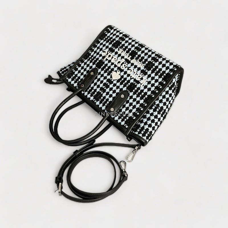Kate Spade K4685 Small Tote Blue Multi Tweed Fabric Satchel