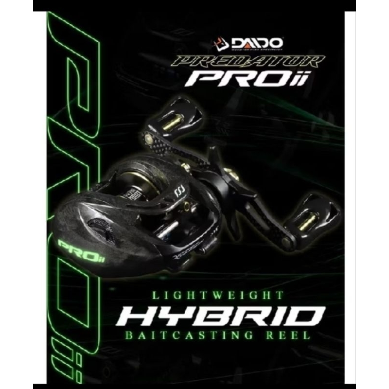Reel Bait Casting Daido Predator Pro II SW 200L. 200 R