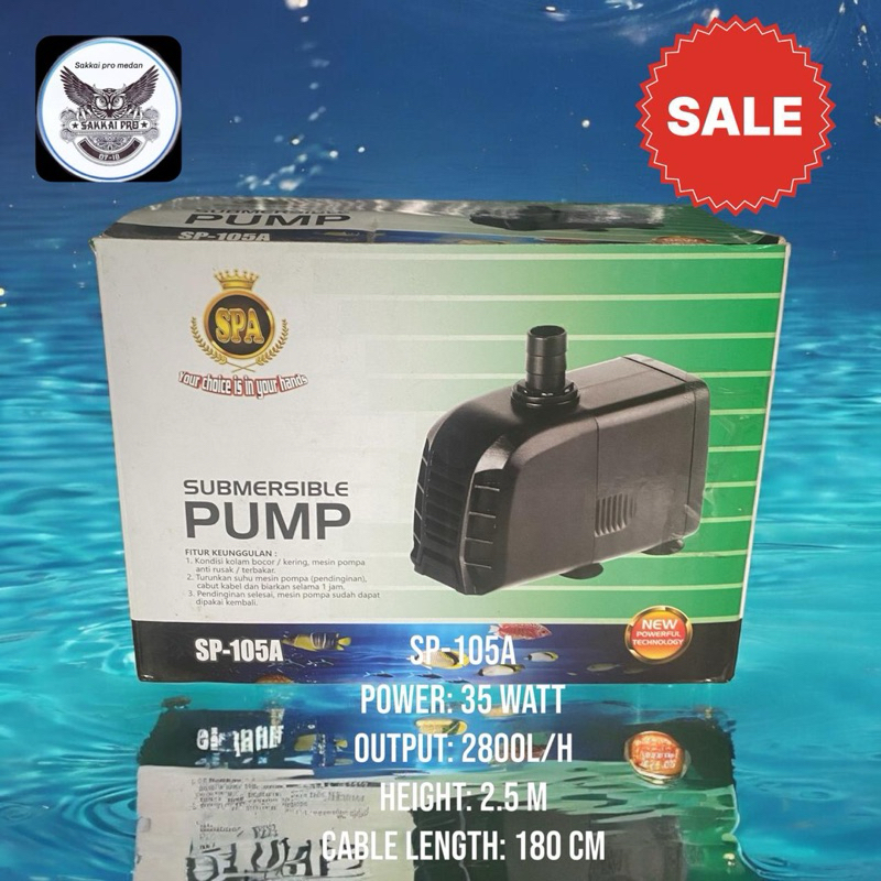 Mesin pompa kolam / aquarium SPA 105 A