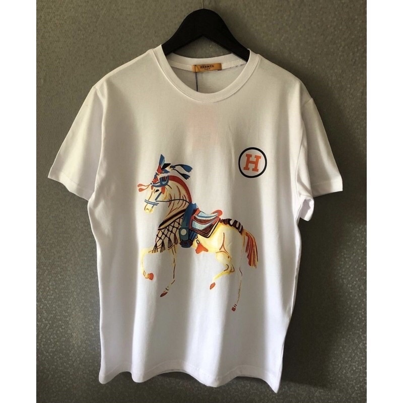 TSHIRT BRANDED HERMES HORSES / KAOS HERMES / BAJU MIRROR 1:1