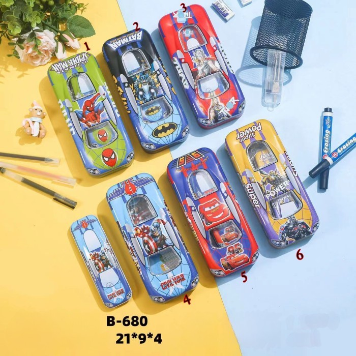 

Kotak Pensil Kaleng | Pensil Case Mobil | Tepak Pensil Motif Anak Cowo | tepak sekolah | tepak cowok | tempat pensil mobil mobilan