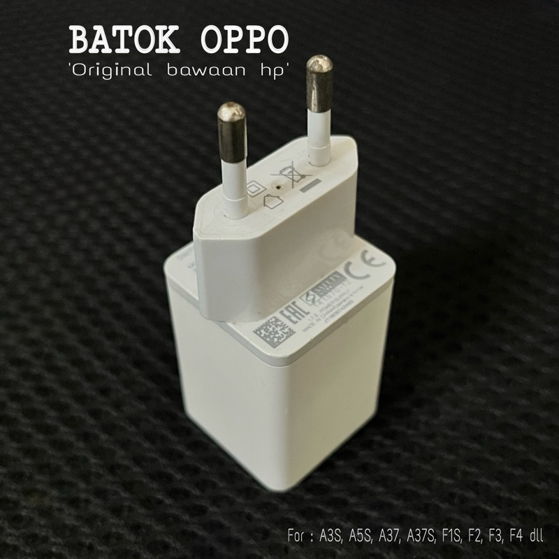 Batok Charger OPPO Original 100% Copotan/bawaan KOTAK hp 1A A37 A3S F1s F2 LN
