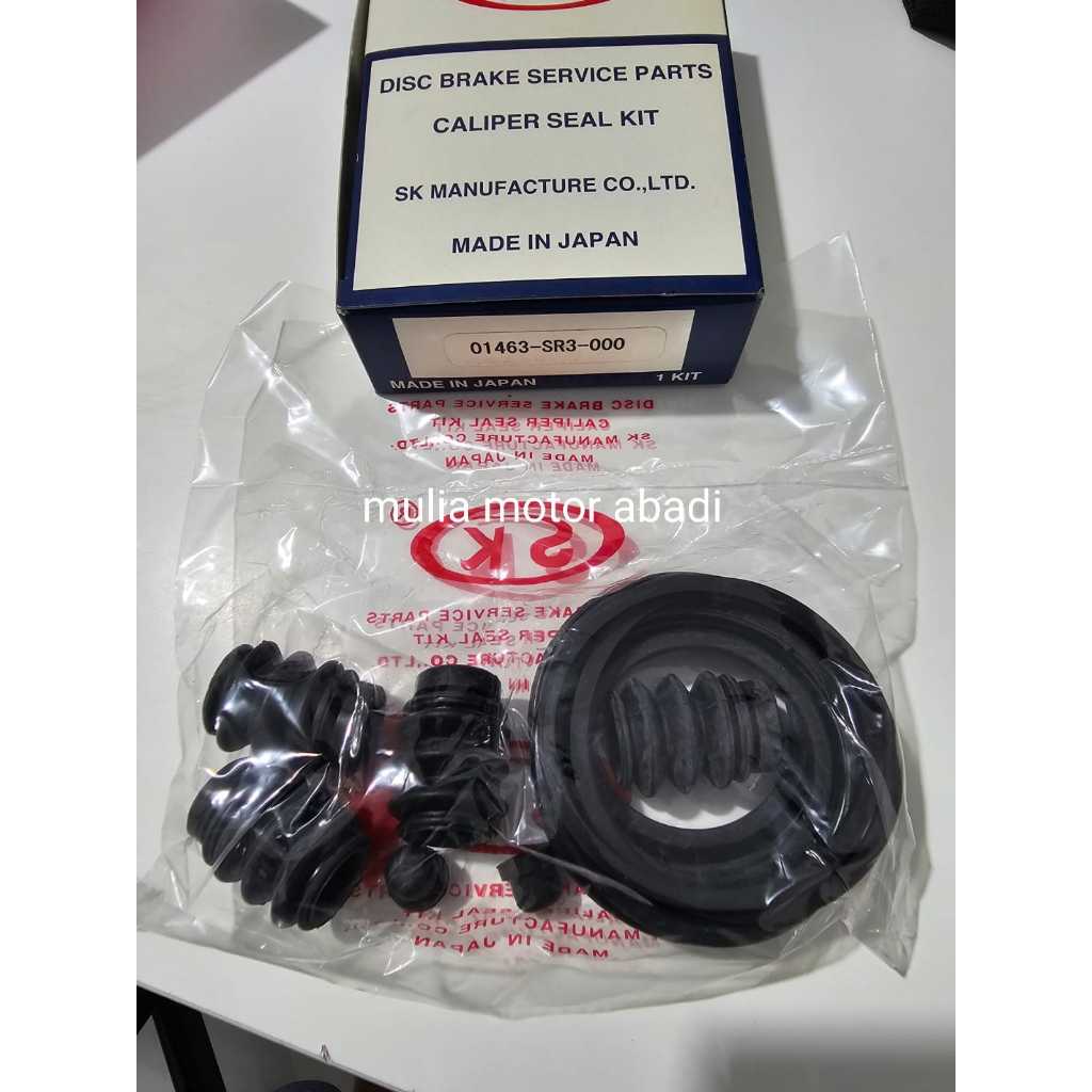 Caliper kit karet rem cakram depan Honda jazz gd3 city ge8 2003-2008  sk jepang