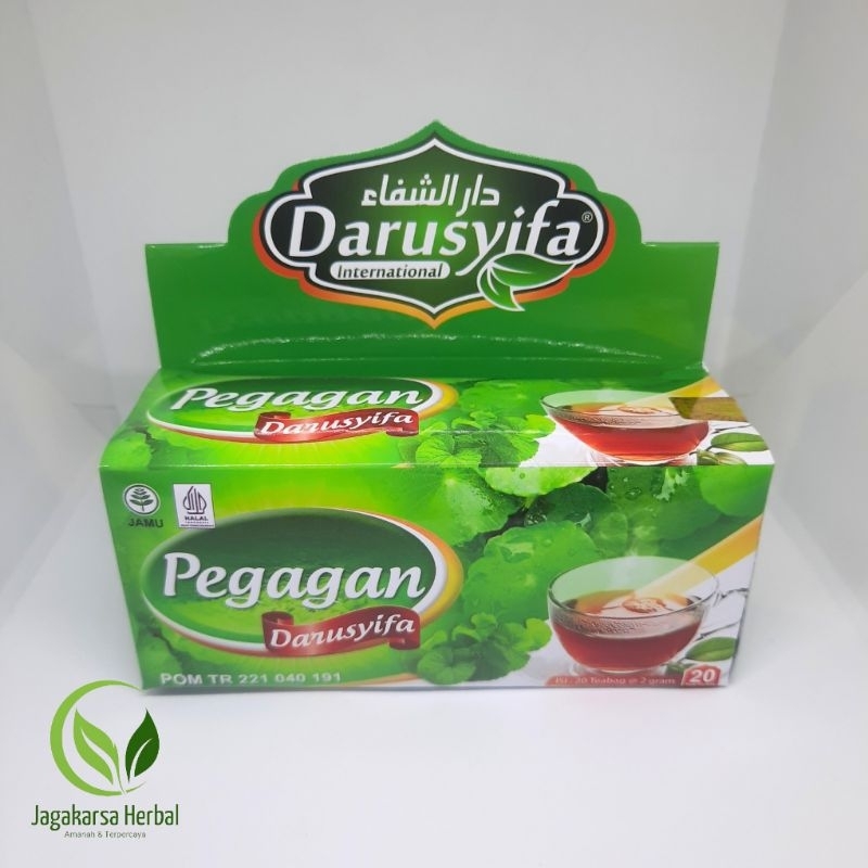 

Teh Celup Pegagan Centella Asiatica | Teh Celup Herbal Daun Pegagan Darusyifa Alami isi 20 Kantong