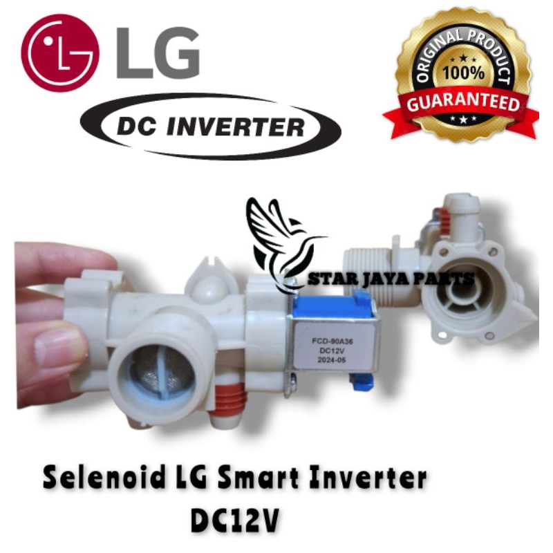 [LG T2108VS2M] Selenoid Water Inlet Valve Mesin Cuci LG Top Loading Smart Inverter DC 12V T2108VS2M