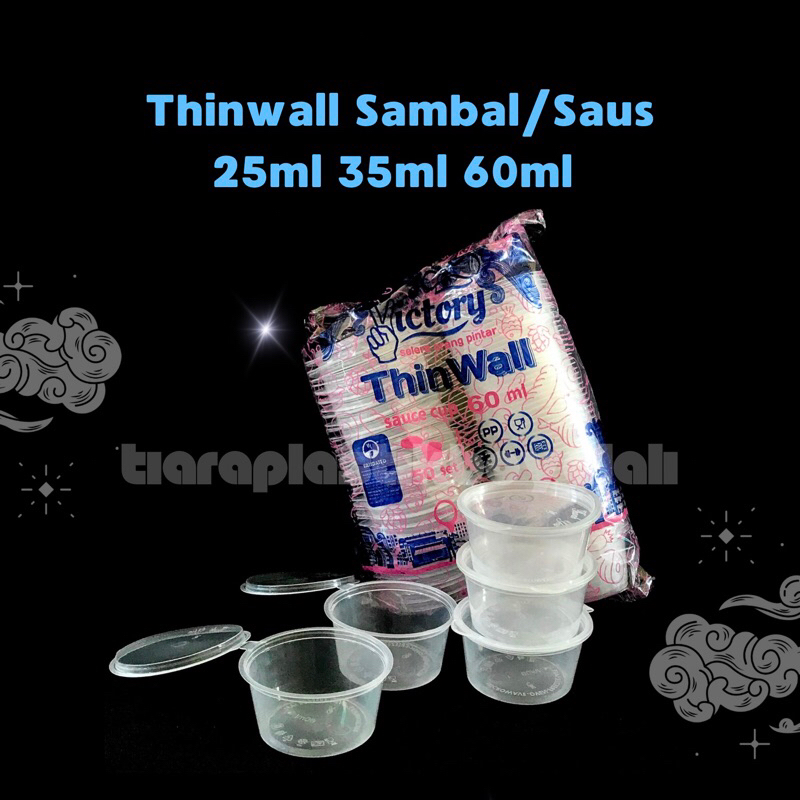 Wadah Sambal Thinwall Sambal Saos Cup sambal