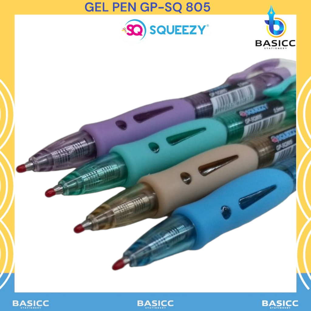 

Squeezy Gel Pen Klik GP SQ-805 | @1Pcs